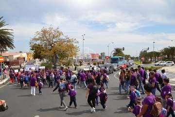 Marcha de escolares por la igualdad en Telde (Foto TA)